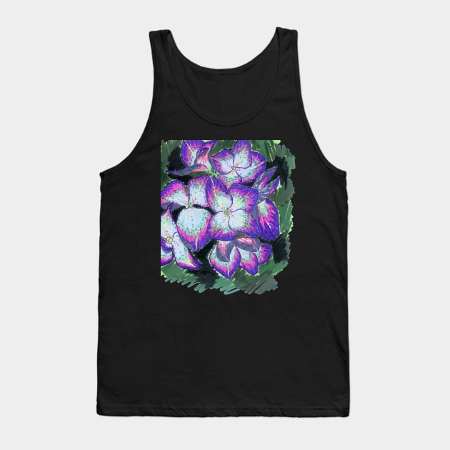 Hydrangea Tank Top by feafox92